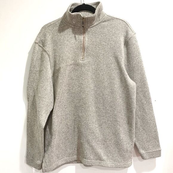 Haggar Cool 18® Pro Quarter-Zip Fleece Pullover — Size L - Picture 2 of 7